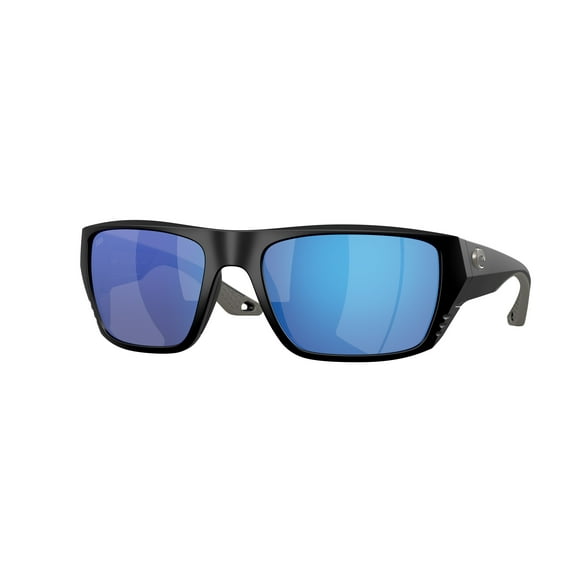 Sunglasses Costa Del Mar 06 S 9118 911801 Finlet Matte Black Blue Mirror