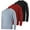 Set 3, variant on 3 Pack: Men's Soft Plush Fleece Crewneck Sweatshirt - Athletic Pullover Sweater (Available In Big & Tall)