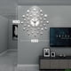 thumbnail image 4 of Reloj de pared 3D con diamantes, reloj decorativo, reloj de pared, decoración para sala de estar, relojes puristas modernos y silenciosos, metal, estilo diamantes, 4 of 8