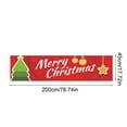 thumbnail image 3 of Steadline Outdoor Christmas Banner - 200x45cm Polyester Holiday Yard Flag with Metal Grommets - Weatherproof Festive Decoration for Fence Balcony and Staircase, 3 of 6