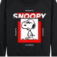 thumbnail image 3 of Peanuts - Faces of Snoopy -Women's Lightweight French Terry Long Sleeve Shirt, 3 of 6