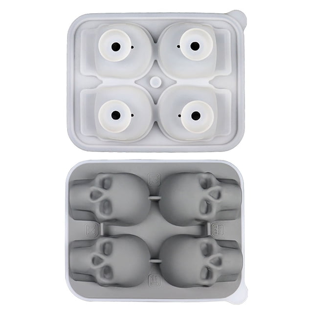 Bandeja para hielo Bandeja para hielo de silicona de 4 piezas Bandeja para hielo para barman Fabricación de cubitos de hielo