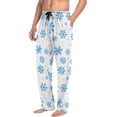 thumbnail image 4 of Hotbar Snowflake Pajama Pants for Men Lounge Pants Lightweight Men Pajama Bottoms with Drawstring Pockets, 4 of 6