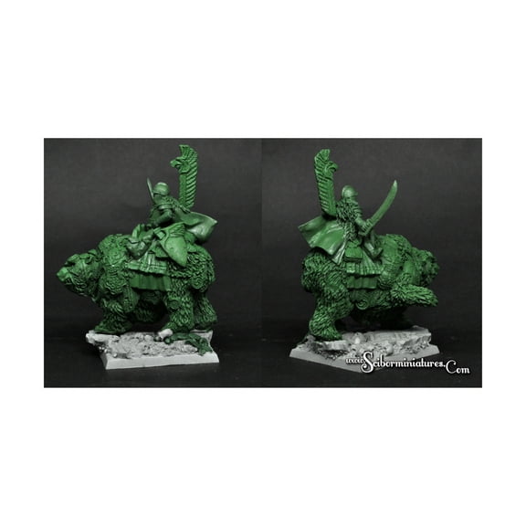 Scibor Monstrous Miniatures Winged Hussar on Bear #3 New