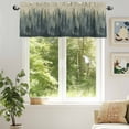 thumbnail image 6 of Mysterious Misty Valances for Windows, 42 x 12in, Forest Bigfoot Monster Rod Pocket Kitchen Valance Curtain Light Filtering Window Treatments for Living Room Bedroom, 1 Panel, 6 of 7