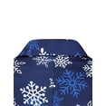 thumbnail image 4 of Kmbangi Men's Blazer Snowflake Print Lapel Long Sleeve One Button Suit Coat, 4 of 8