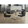 thumbnail image 6 of DINING TABLE - 36"X 60" / GREY / CHROME METAL, 6 of 15