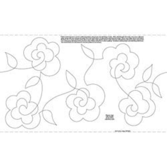 Quilt Pattern Roll Stipples  Flowers 9 1/2in x 26'