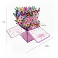 thumbnail image 4 of Lovely 3D Floral Pop Up Greeting Card, Flower Card for Mother's Day, Birthday Gift for Mom Wife Grandma, Thank You Card, Women's Day, Anniversary Card, 4 of 7