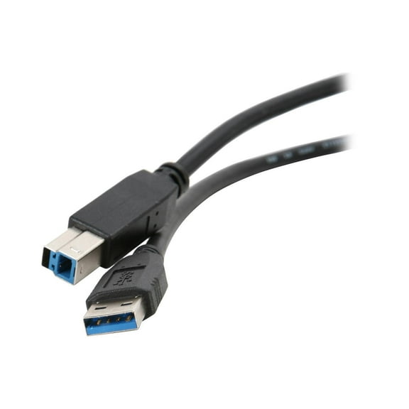Nippon Labs USB3-10AB 10 ft. USB 3.0 Type A Male to B Male Cable for Printer and Scanner, Black