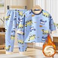 thumbnail image 2 of Gerichy Boys Girls Pajamas Toddler Pjs Set Cotton Fleece Kids Sleepwear 2 Piece Child Clothes Winter Loungewear Pajamas 18M-10T, 2 of 4