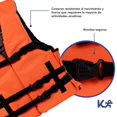 thumbnail image 4 of Chaleco Salvavidas Para Natacion Playa Piscina Kingsports naranja Pequeño, 4 of 10