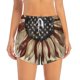 thumbnail image 2 of Balery USA Sunflower Flag Pantalones cortos deportivos para mujer con forro y dos bolsillos, elásticos, para entrenamiento, gimnasio, yoga-XX-Large, 2 of 7