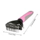 thumbnail image 5 of Billuyoard Cepillo de aseo para mascotas, rastrillo de capa inferior de 2 caras, eliminación de nudos de pelo, herramienta de eliminación de pelo, cepillo Suministros para perros rosado Billuyoard PT000296-02, 5 of 6
