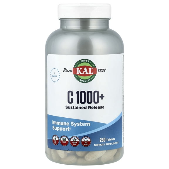 KAL C 1000 , Sustained Release, 250 Tablets