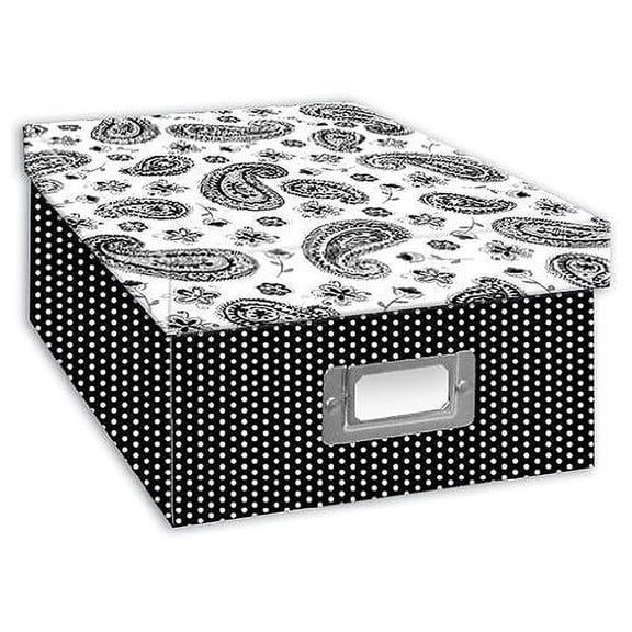 Pioneer B1-BW Photo Storage - Black & White Paisley
