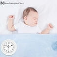 thumbnail image 4 of Silent Wall Clock 9 Inch Retro Tickless Clock 9 Inch Retro Tickless Clock White, 4 of 5