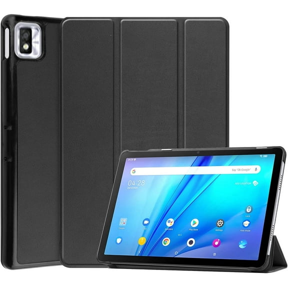 KOMI Case for TCL Tab 10s 10.1 inch, Tri Fold Slim Lightweight Hard Shell Protective Smart Cover for TCL Tab 10s 9080G Tablet Case with Stand