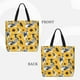 thumbnail image 2 of Easygdp Blue Striped Sunflower Bolsa Tote para Mujer, Bolso de Hombro para Trabajo, Playa, Viajes, Compras y Supermercado, 2 of 7