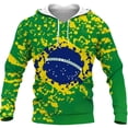 thumbnail image 2 of Sudadera con capucha de estilo hip hop con la bandera de Brasil para hombre y mujer, sudadera con estampado 3D, sudadera estilo Harajuku, chaqueta informal, sudadera con capucha de alta calidad, 2 of 4