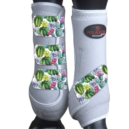 Extra Large Hilason Horse Medicine Sports Boots Front Leg White Seamlesscactus