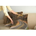 thumbnail image 2 of Ambesonne Fall Throw Pillow Cover 2 Pack, Roadway Mountains Travel, 20", Multicolor, 2 of 7