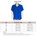 thumbnail image 3 of Blusa con Cuello vuelto Ticfox color puro dobladillo informal mujer Royalblue 2XL, 3 of 3