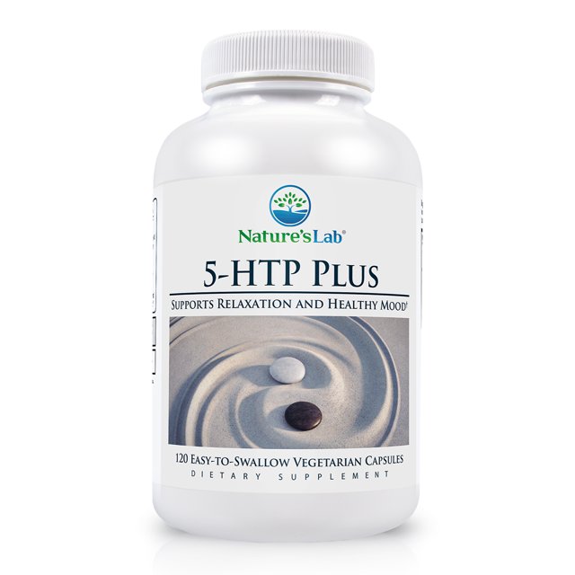 Nature's Lab 5HTP Plus 200 mg 120 Capsules Supports Relaxation and