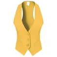 thumbnail image 3 of MixMatchy Women's Economy Dressy 3 Button Versatile Racerback Tuxedo Suit Vest Waistcoat, 3 of 5