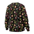 thumbnail image 5 of HELLHERO Christmas Tree Star Print Women Sweater Trendy Soft Loose Pullover Sweatshirts Warm Crew Neck Sweatshirt with Pocket Size S, 5 of 7