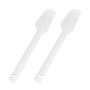 2 Pcs Peanut Butter Scraper Silicone Spatula Baking Mixing Tool White Silica Gel
