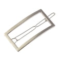 thumbnail image 4 of Pinza De Horquilla Geométrica Rectángulo De cabellero Abrazadera De Sujeción Abrazadera Para Mujer Peinado Plateado Yuyangstore Clip de horquilla geométrica para mujer, 4 of 8