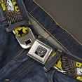 thumbnail image 2 of Buckle-Down Belt, Seatbelt Buckle Belt, Truth And Justice Close Up Yellow, 34 to 52 Inches, 2 of 8
