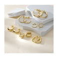 thumbnail image 3 of 6 Pares Aretes De Oro 14k Mujer Arracadas Huggies Moda dorado, 3 of 5