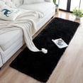 thumbnail image 3 of Alfombra Chicrug, 61 x 305 cm, suave, de felpa negra, 3 of 7