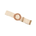 thumbnail image 2 of Cinturón de poliéster para mujer, elegante, ajustable, de color sólido, con frenillo bilateral, 2 of 4
