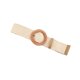thumbnail image 2 of Cinturón de poliéster para mujer, elegante, ajustable, de color sólido, con frenillo bilateral, 2 of 4