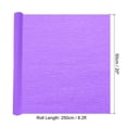 thumbnail image 2 of Rollo de Papel Crepé Uxcell de 8.2ft, 1 Rollo de 20" de Ancho para Decoración de Flores de Manualidades, Púrpura Claro, 2 of 6