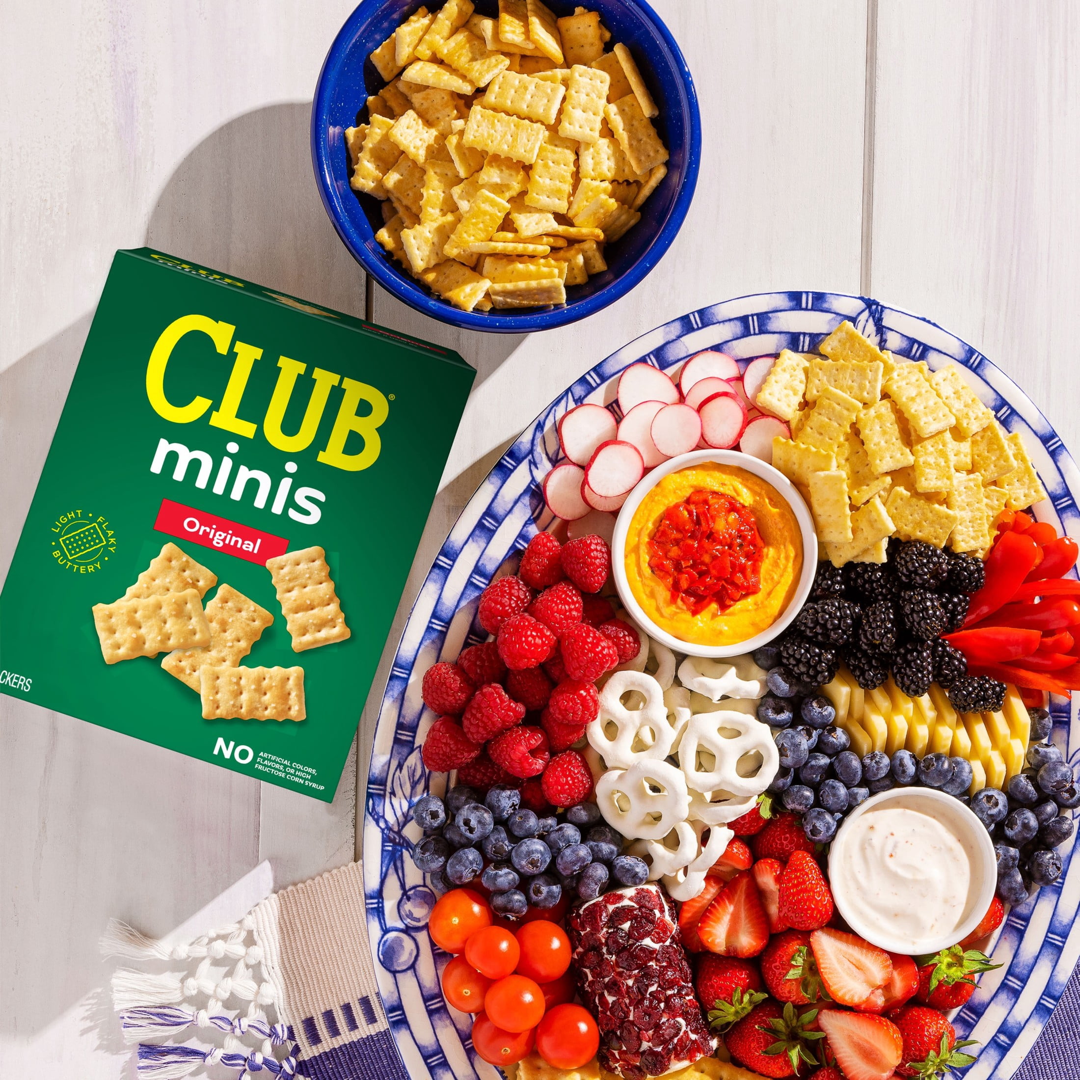 (12 pack) Club Minis Original Crackers, Lunch Snacks, 11 oz