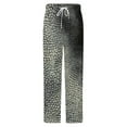 thumbnail image 5 of Textured Stone Abstract Grayscale Pattern Winter Female Pants Flannel High Waist Women Pants Lady Warm Straight Leg Plush Trousers, 5 of 7
