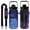 Geometric Starry Sky, variant on Geometric Star Sky Bule 64 Oz Half Gallon Water Bottle with Sleeve - BPA Free Leakproof Sport Large Plastic Water Bottle with Straw&Time Marker&Insulated Neoprene Holder Carrier Bag Gift