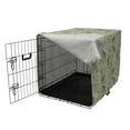 thumbnail image 3 of Fishing Dog Crate Cover, Hobby Concept Pattern with Fisherman on Boat Catching Trouts with Rot and Hook, Easy to Use Pet Kennel Cover Small Dogs Puppies Kittens, 7 Sizes, Dusk Army Green, by Ambesonne, 3 of 6