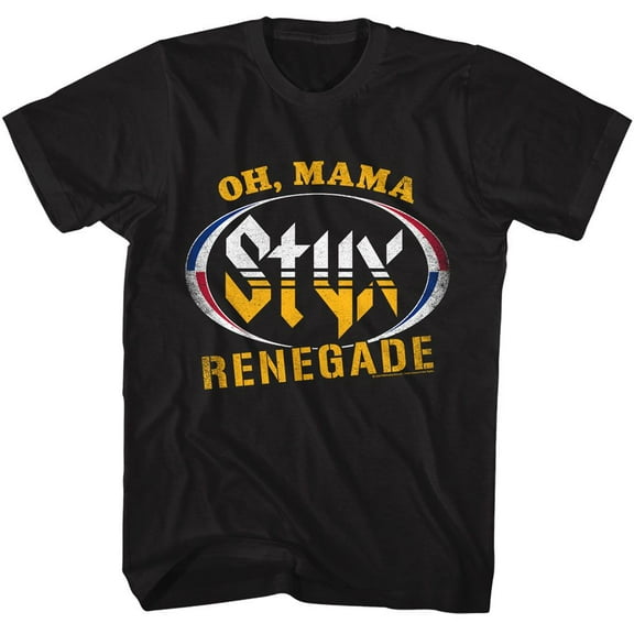 Styx Oh Mama Black Adult T-Shirt Xl
