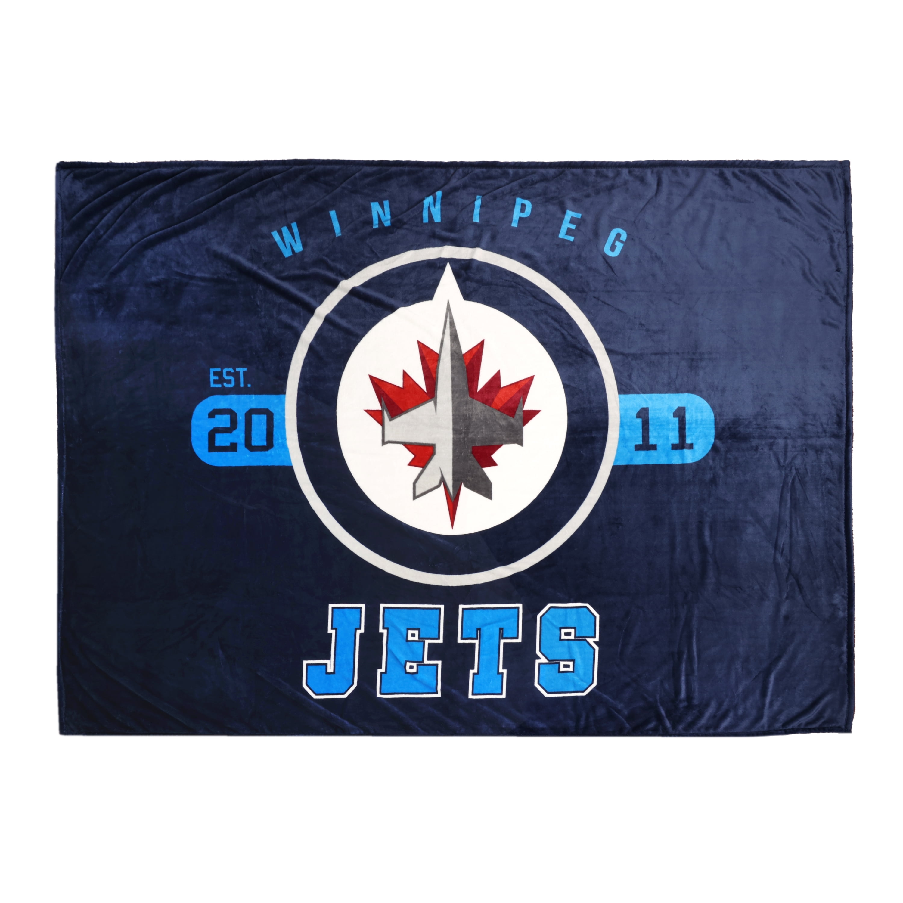 NHL Winnipeg Jets Game Day Blanket, 66" x 90", NHL WINNIPEG JETS GAME DAY BLANKET