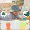 thumbnail image 2 of American Trends Baby Sun Hats UV Protection Wide Brim Baby Bucket Hats Toddler Sun Hat Summer Beach Hat Kids Bucket Hats for Boys Girls, 2 of 7