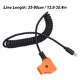 thumbnail image 2 of Universal Spring Power Cable Quick Charging Power Cable, USB C Power Flexible Cable to D Tap Mobile Phone Tablet Device for Digital Camera Accessories, 2 of 9