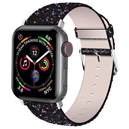 black leather apple watch band 38mm