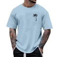 thumbnail image 1 of Styesk T-Shirts pour Homme Mode Décontractée Imprimé Col Rond Pull T-Shirt Manches Courtes Blouse, 1 of 6