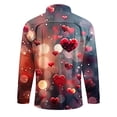 thumbnail image 3 of guisaled Mens Valentines Long Sleeve Button Down Tee Shirts Big And Tall Heart Graphic Tee Shirts Loose Fit Casual Hawaiian Vacation Dating, 3 of 5