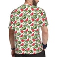 thumbnail image 2 of Wukai Watermelons Print Men's Short-Sleeved Mesh T-Shirt,Quick-Dry Short Sleeve Workout T-Shirt-X-Small, 2 of 8